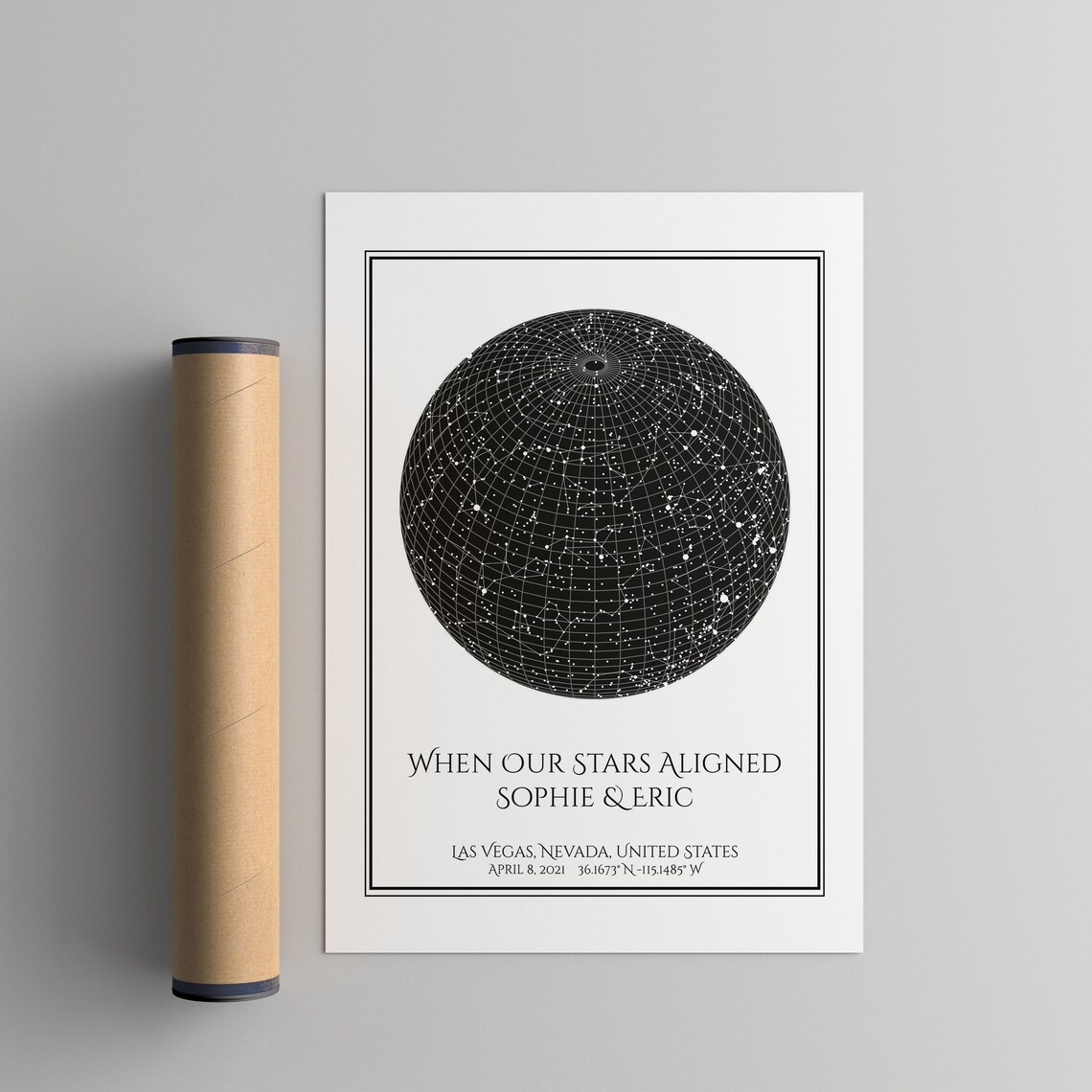 Personalized Star Map Print – the Night We Met Night Sky by Date Art ...