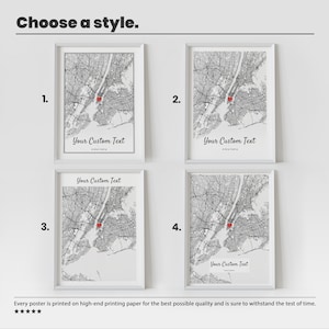 Personalized Engagement Gift - Custom Map Print Engagement Gift For Newly Engaged Couple, Custom Wedding Gift, Engagement Frame Wedding Gift image 4