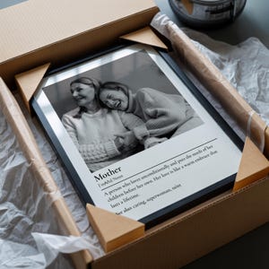 Custom Mom Definition Druck Muttertag Fotogeschenk von Tochter - Personalisierte Mutter Definition Poster Erstes Muttertagsgeschenk Bild 3