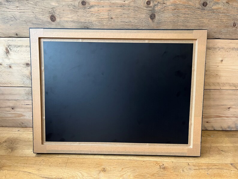 Professionally framed chalkboard / noticeboard. Real wood frame. Gold / Silver / Pewter hand finished Italian mouldings framed in the UK. image 4