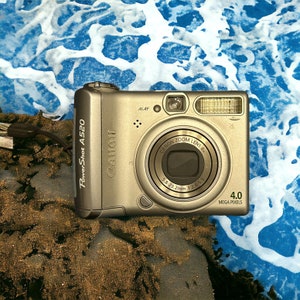 Canon PowerShot A520 | Funktioniert mit AA Batterien + SD Karte | Vintage Digitalkamera