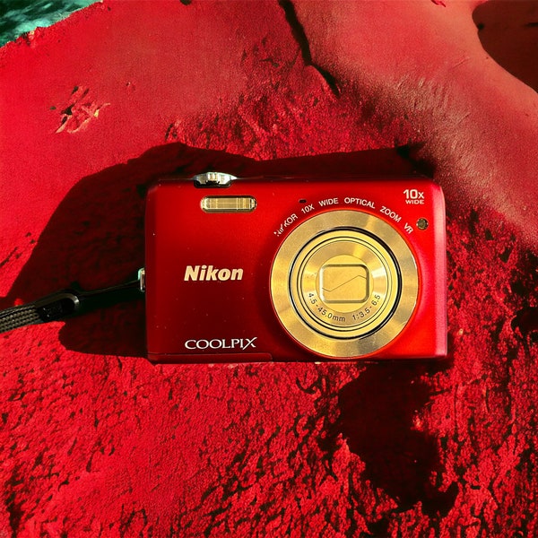 Nikon Coolpix S6700 20.1 MP Digital Camera 10x Optical Zoom Red Y2K