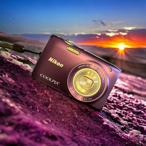 Nikon Coolpix S3100 paarse digitale camera | Batterij, SD-kaart en oplader inbegrepen | Getest en werkend