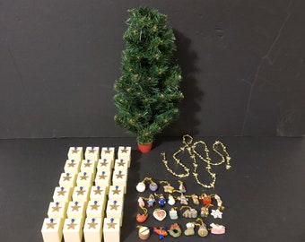 Avon Christmas Is Coming Advent Calendar Tree 1996 Replacement Pieces You Choose - Drawers / Mini Ornaments / Christmas Tree / Garland