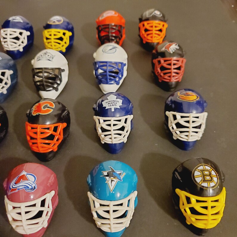 NHL Hockey Goalie Mini Gumball Helmet Franklin Lot of 30 Etsy