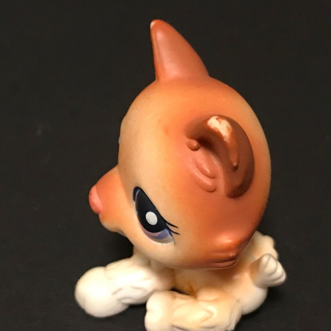Littlest Pet Shop LPS Authentic Dog Husky 37 orange/white Etsy