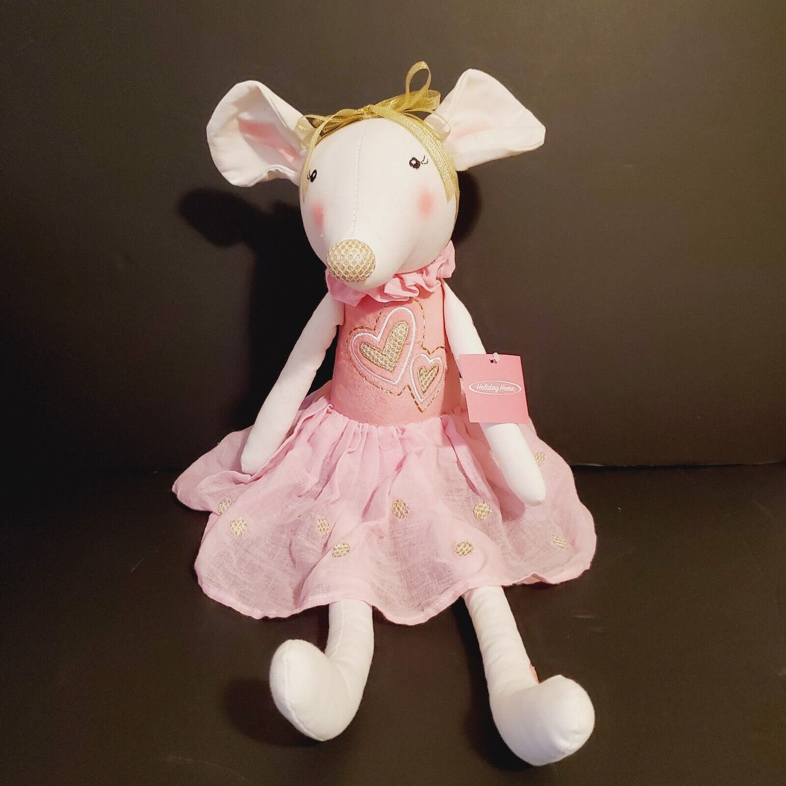 Pink Ballerina Mouse Dress-Up Toy (25cm)