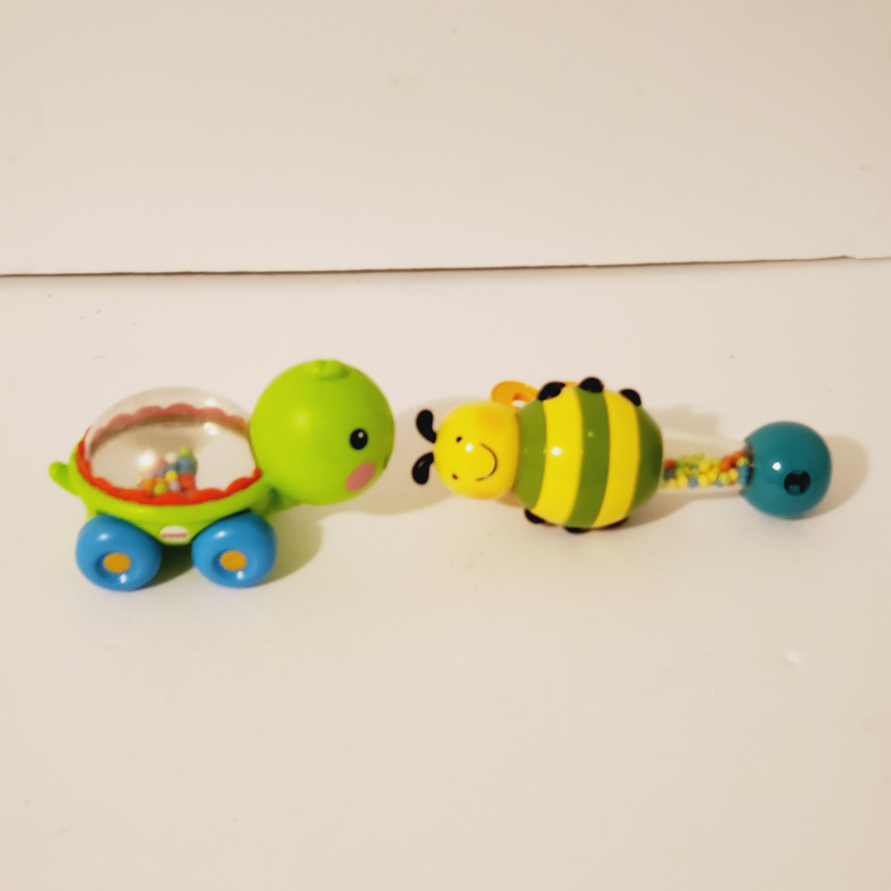 Fisher Price Toy Keychains: Miniature Chatter Phone, Corn Popper