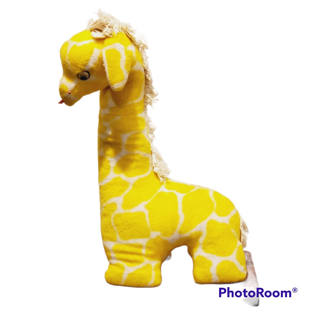 Vintage Eden Girraffe Stuffed Plush Yellow White Animal Lovey Etsy