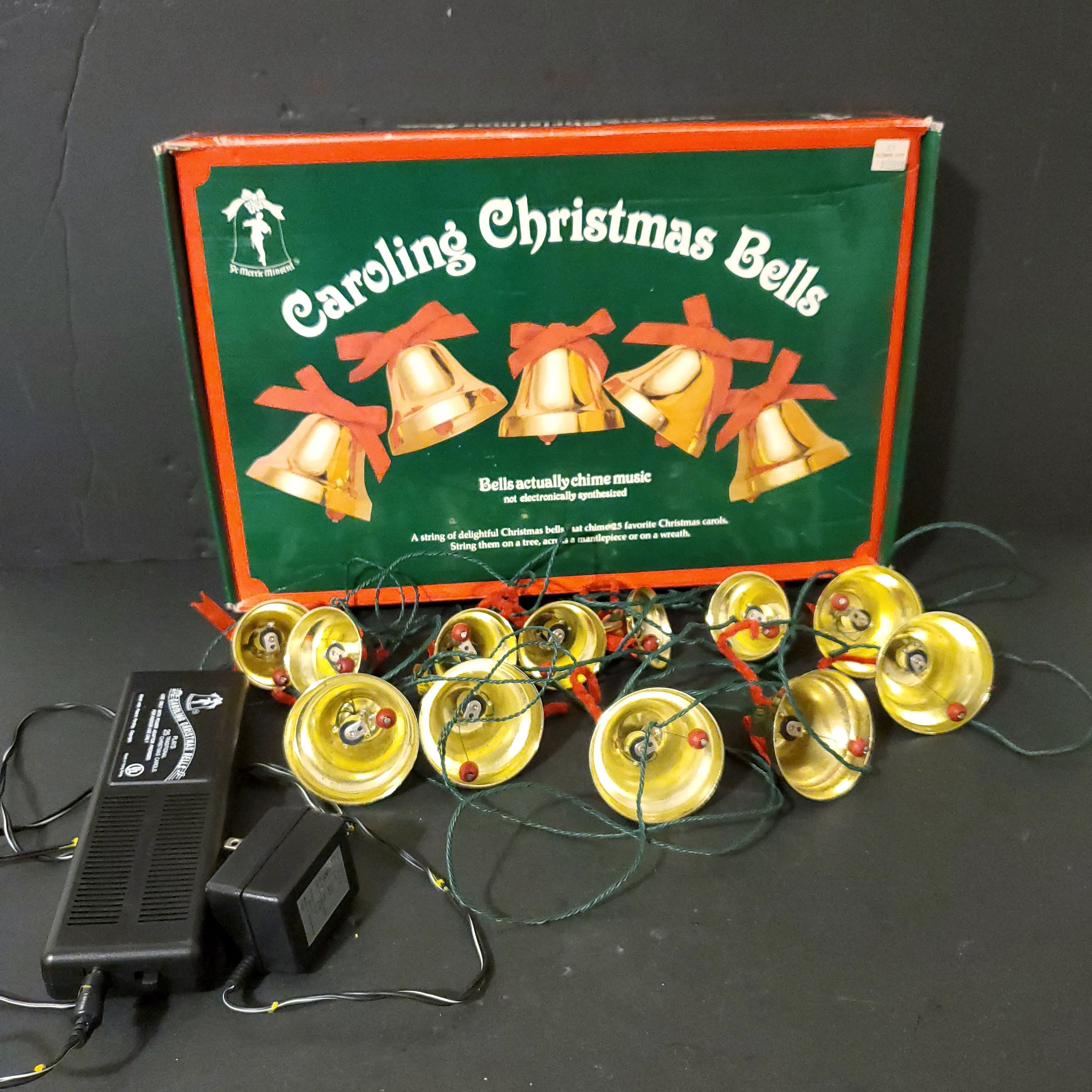 Vintage Brass Chiming Bells Ye Merrie Caroling Musical Etsy