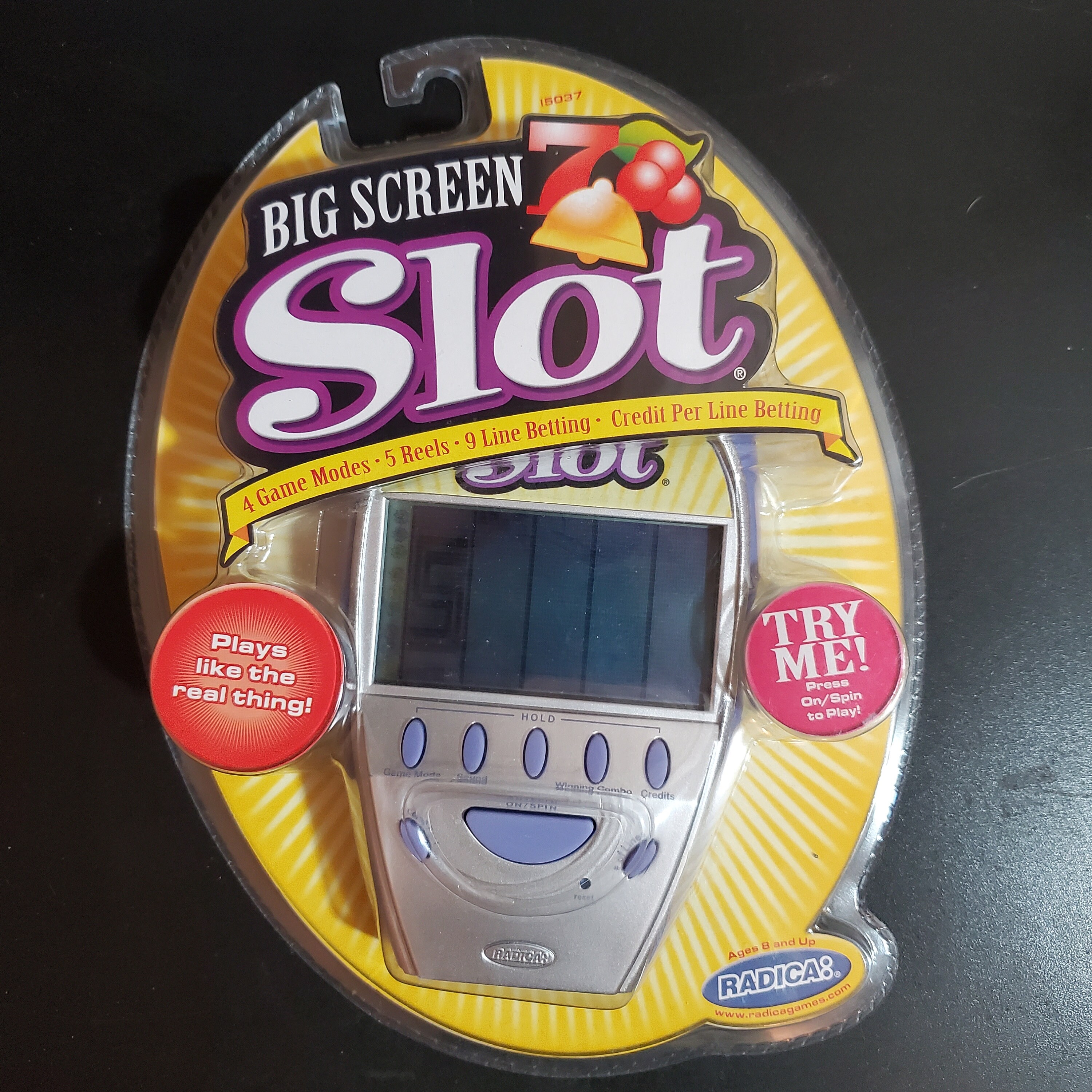 Big Screen Slot by Radica, Hand Held Game, Radica Pocket Game, New Sealed 