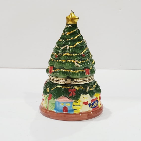 Mr. Christmas Hinged Porcelain Music Box Tree Ornament W/ Etsy