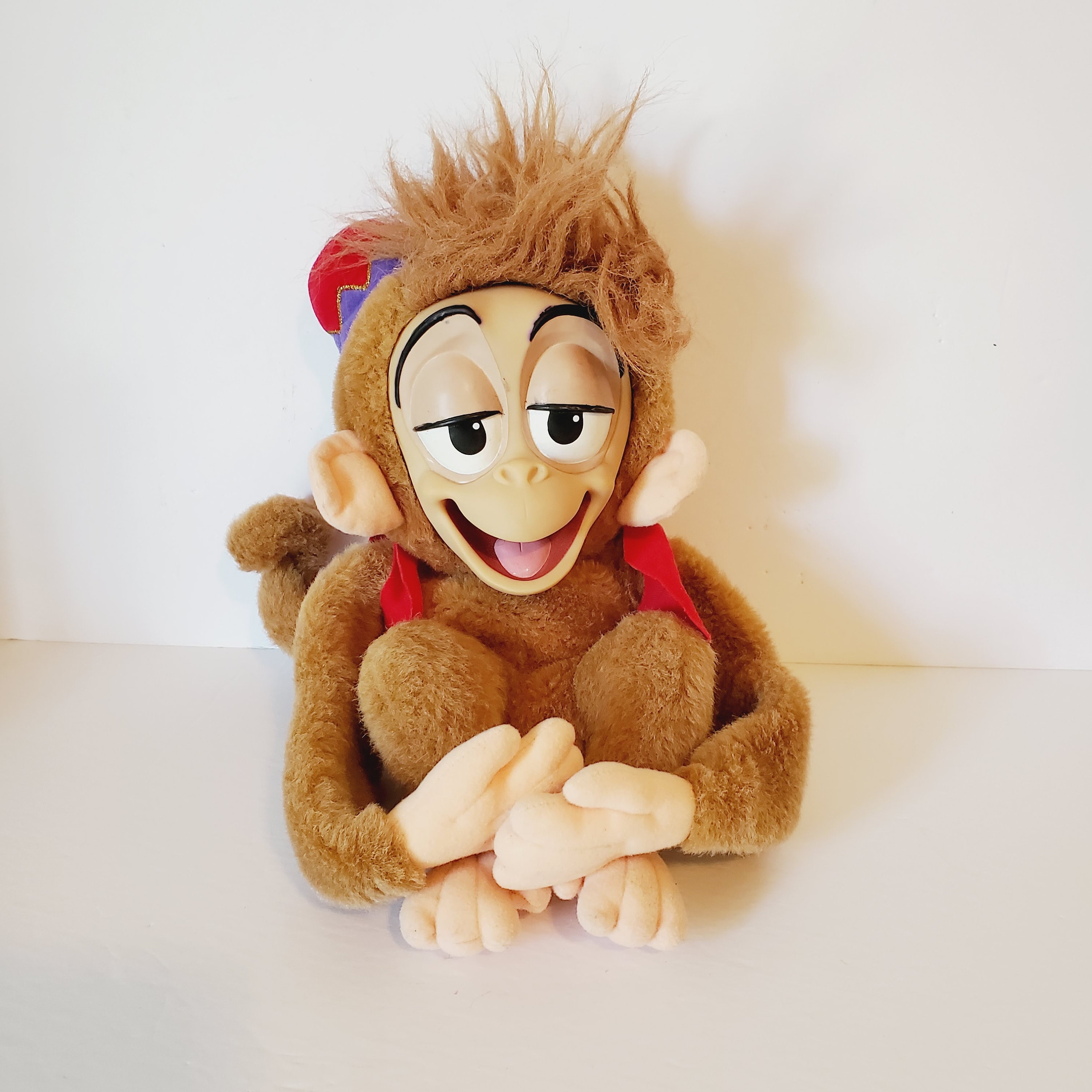 Disney's Applause Aladdin Abu Monkey Puppet Vintage 1990s 