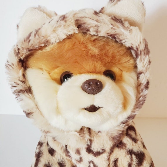 Gund Cute Dog Teddy Bear Plush 10 Leopard 800 W Hat Soft Stuffed
