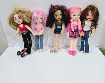 TY Girlz 5 poupées TY. Doux. Peluche