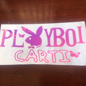 Adesivo/decalque holográfico Playboi carti