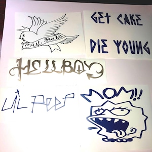 Lil peep vinyl decal pack