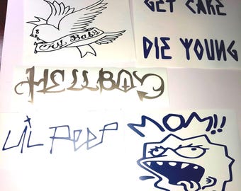 Lil peep vinyl decal pack
