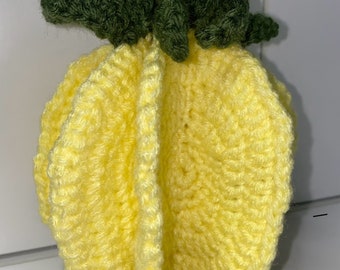 Posavasos de piña de crochet (juego de 5 piezas)