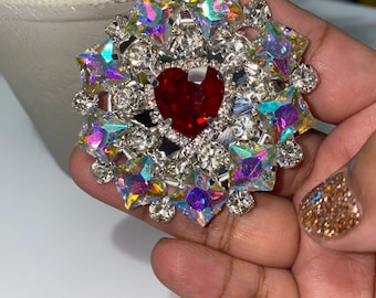Soporte para teléfono con diamantes de imitación
