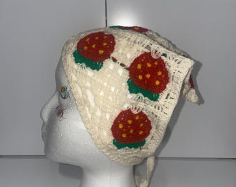 Pañuelo triangular de crochet para la cabeza