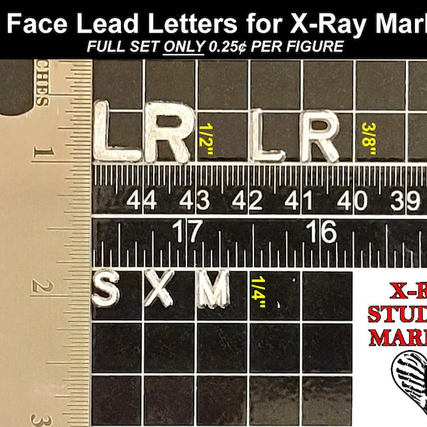 X-ray Marker Lead Letters