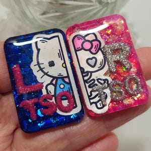 Kitty Skeleton X-ray Markers *LIMITED* - Student Xray Markers, Blue Glitter, Pink Glitter, Shiney, Xray Adhesives