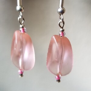 Pink lemonade earrings in silver