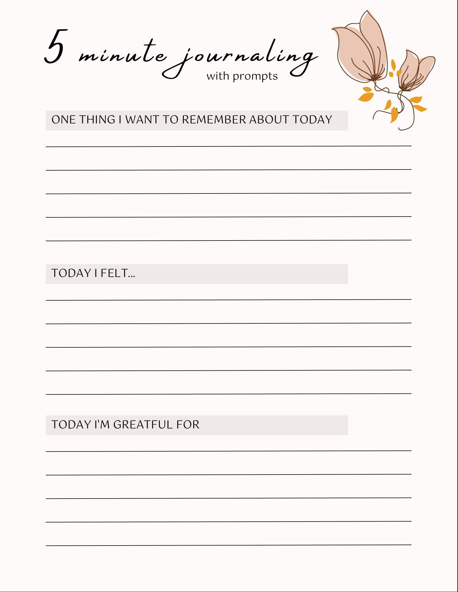 Journaling Page