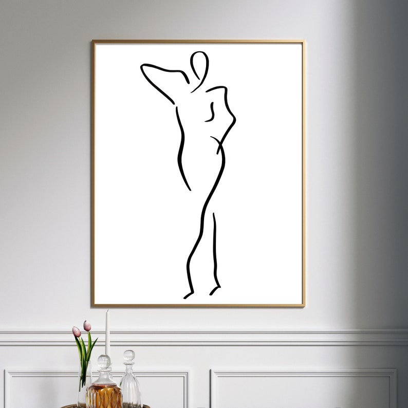 Black and White Extra Large Wall Art Abstract Digital Etsy