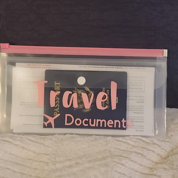 Travel Document Holder Etsy
