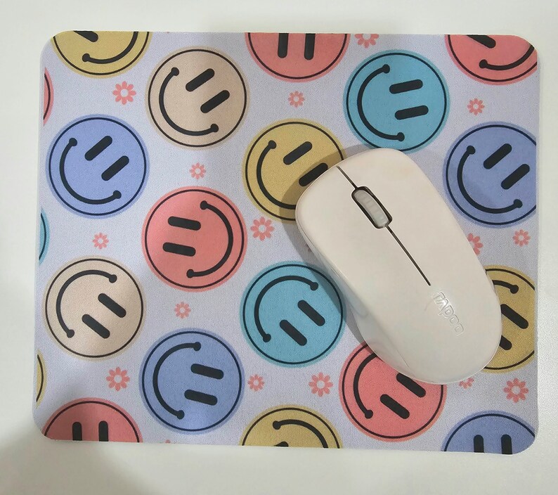 Trendy Smiley Mousepad Retro Smiley Computer Accessories Mouse Pad ...