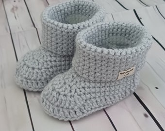 Crochet Baby Booties 6-12 Months Handmade