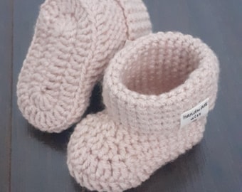 Crochet Baby Booties 0-3 Months Handmade