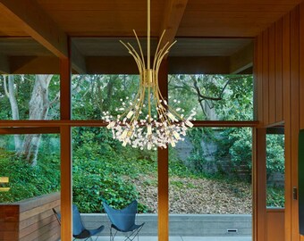 Dandelion Chandelier | LED Firework Pendant | Ceiling Lighting Lamp Fixture | Home Decor Light