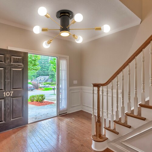 Modern Sputnik Chandelier Light Semi Flush Ceiling Lamp Fixture shops