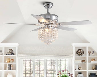 Modern Reversible Crystal Chandelier 