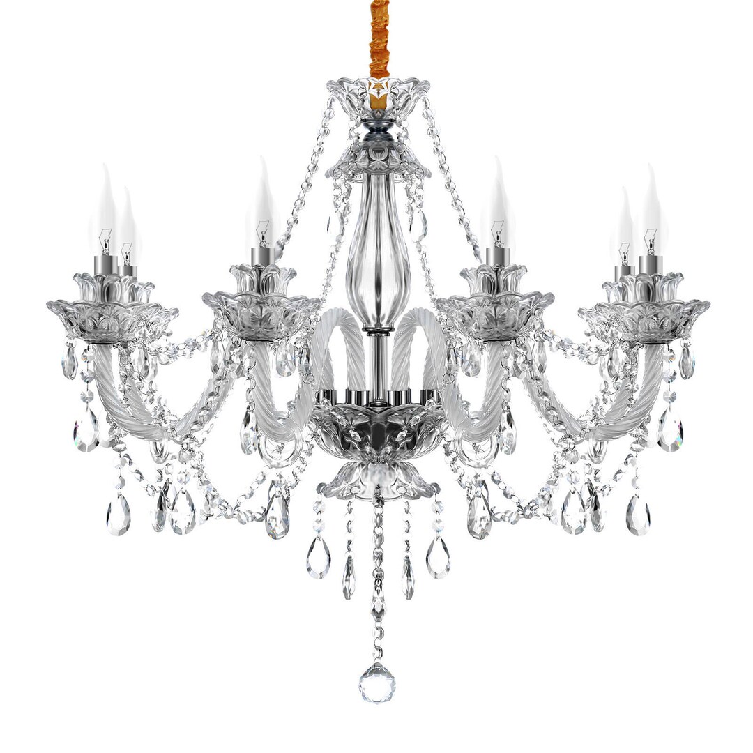 Crystal Chandelier Luxury 8light Crystal Glass Chandelier Etsy