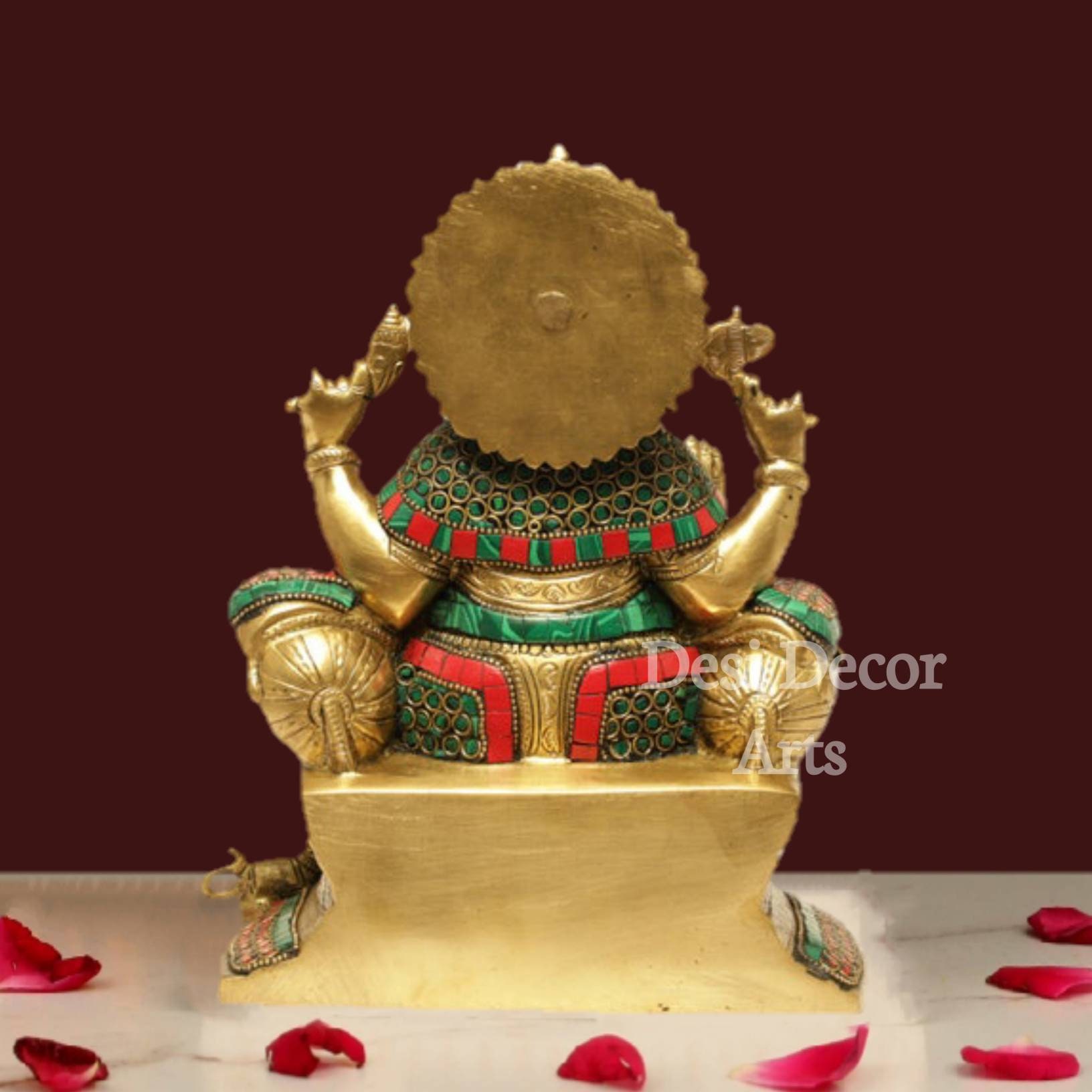 真鍮製ガネーシャ像：21cmのガネーシャ神像、室内装飾 - Etsy 日本