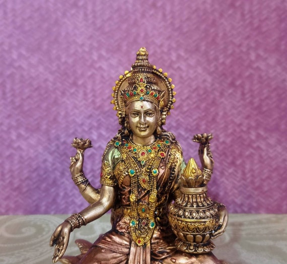 Get The Best of Brass Lakshmi Idols Online @ Low Price - Rudra Centre -  Rudra Centre