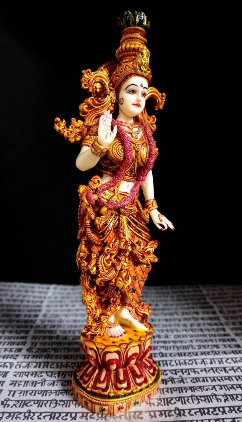 Big Radha Krishna Statue Hare Krishna With Radha Standing God Etsy