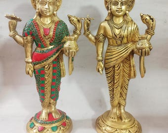 15 インチ真鍮ダンヴァンタリ像: ヒンドゥー教の医学の神 - Etsy 日本