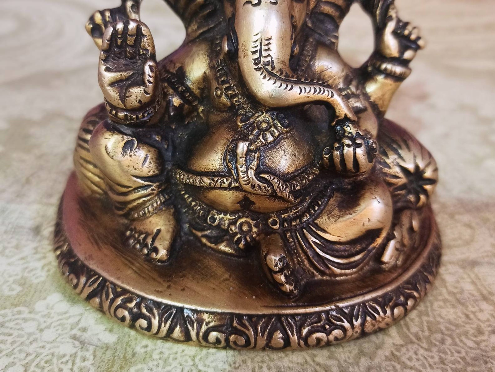 Ganesha Brass Statue 4 Ganpati Idol Lord Ganesh With - Etsy