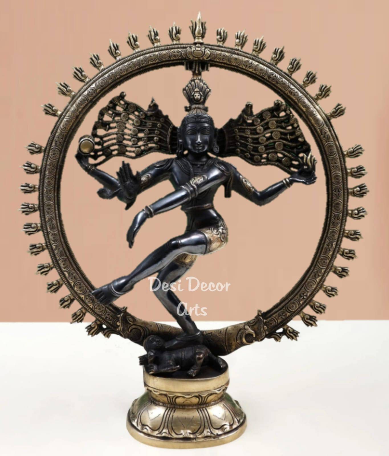 ダンシングシヴァ(ナタラージャ) Nataraja Antique Hindu Dancing Shiva Nataraja Lord of Dance Bronze 11