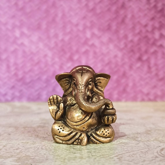 Mini Ganesh Brass Statues Mini Ganesh Brass Statues