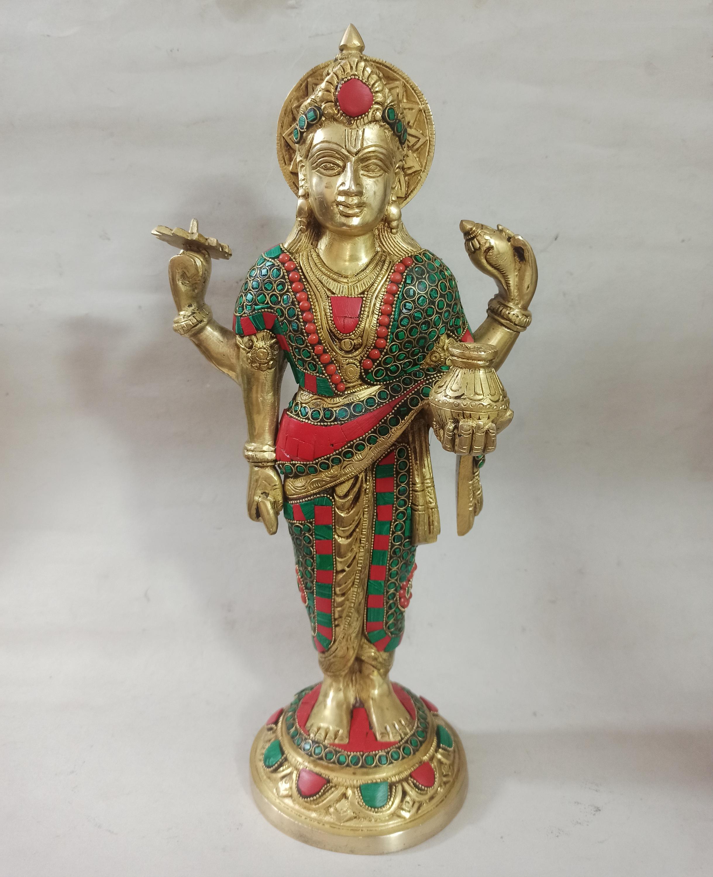 15 インチ真鍮ダンヴァンタリ像: ヒンドゥー教の医学の神 - Etsy 日本