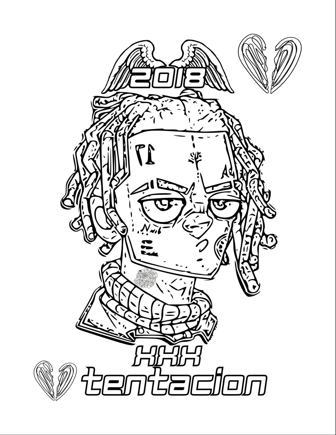 24+ Xxxtentacion Coloring Page - SheenaKairo