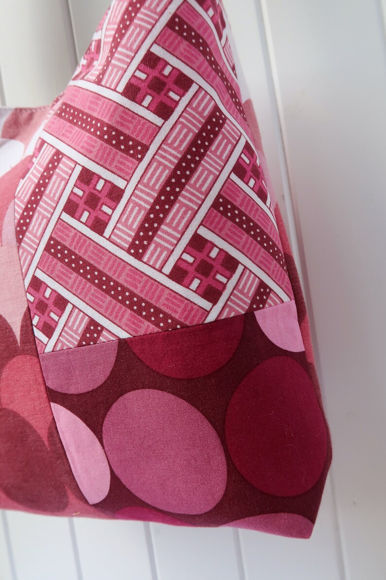 Funky Boho Crossbody Bag. Upcycled 1970s Vintage Fabric Handbag With