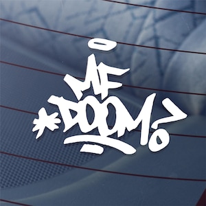 MF Doom Sticker | Sticker for Laptop |  mf doom Decal | Rap Sticker | MF DOOM