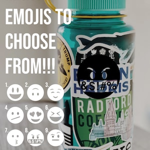 3 x 3 Emoji Decal | Emoji Sticker for Laptop | Emoticon Sticker